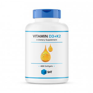 SNT Vitamin D3 + K2 2000 IU, 400 капсул