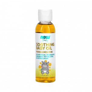 NOW Soothing Baby Oil-Fragrance Free, 118 мл