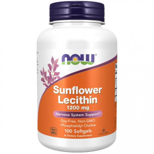 NOW Sunflower Lecithin 1200 мг Softgels