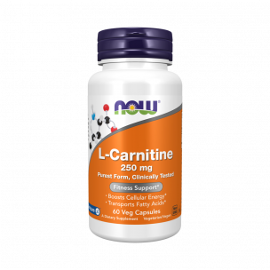 NOW L-Carnitine 250 mg, 60 капсул