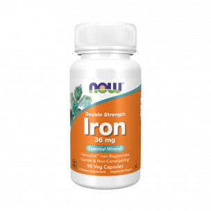 NOW Iron 36 mg, 90 капсул