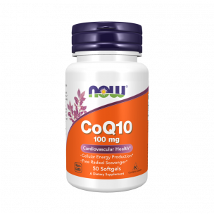 NOW CoQ10 100 mg, 50 капсул