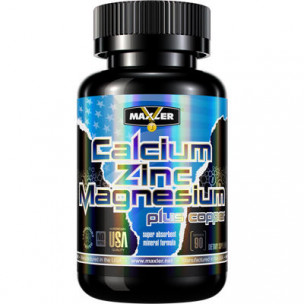 Maxler Calcium Zink Magnesium, 90 таб