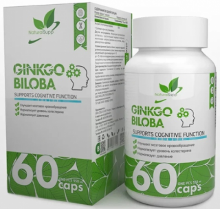 Natural Supp Ginkgo biloba, 60 капс