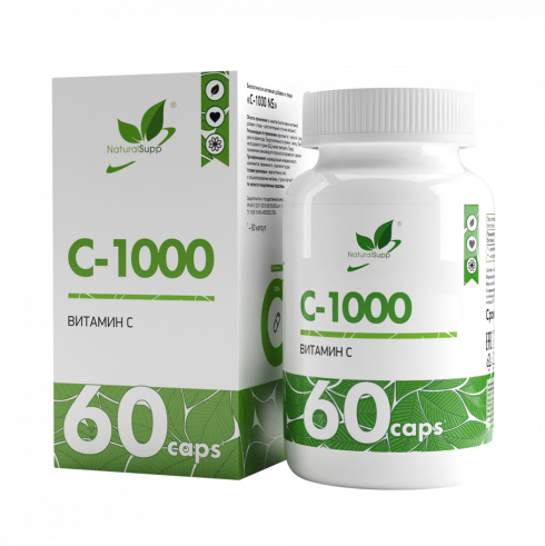 Natural Supp Vitamin C 1000, 60 капсул