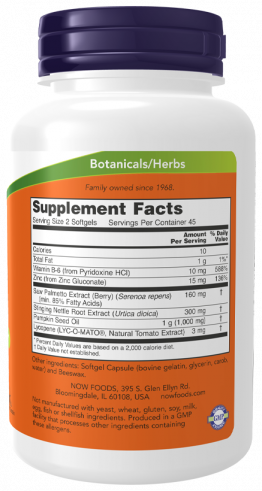 NOW Prostate Support, Простэйд, 90 капсул