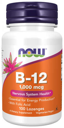 NOW B-12 1000 mcg, 100 таблеток NOW B-12 1000 mcg, 100 таблеток