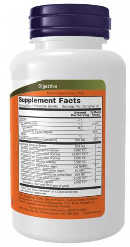 NOW Acid Relief with Enzymes, 60 таблеток