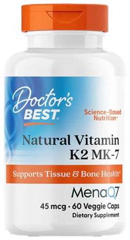 Doctor's Best Vitamin K2 MK-7, Витамин K2 MK-7, 60 капсул