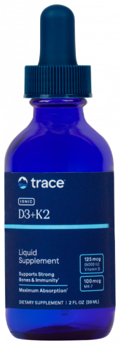 Trace Minerals Ionic D3+K2, 59 мл Trace Minerals Ionic D3+K2, 59 мл