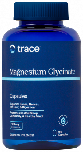 Trace Minerals Magnesium Glycinate 120 mg, 180 капсул Trace Minerals Magnesium Glycinate 120 mg, 180 капсул