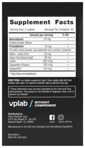 VP Laboratory Ultra Men&rsquo;s Sport Multivitamin Formula, Ультра Менс Спорт Мультивитамин Формула, 90 капсул