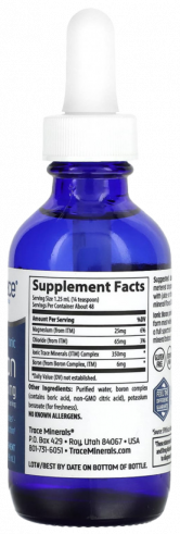 Trace Minerals Ionic Boron 6 mg, 59 мл Trace Minerals Ionic Boron 6 mg, 59 мл