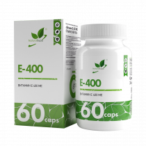 Natural Supp Vitamin E, 60 капсул
