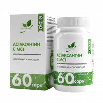 Natural Supp Astaxanthin with MCT, Астаксантин с МСТ, 60 капсул