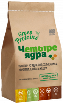 Green Proteins Комплексный протеин Четыре Ядра, 900 грамм