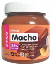 Chikalab Паста шоколадная с кокосом и кешью Macho, 250 грамм
